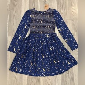 Mini Boden Starry Night Dress NWT Size 12